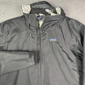 Patagonia Mens Torrentshell 3L Rain Jacket Size L Black Full Zip Nylon Shell
